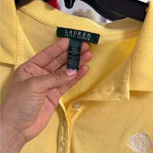 W Lauren Ralph Lauren Yellow Polo Shirt